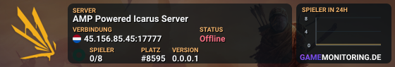 AMP Powered Icarus Server