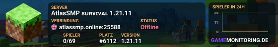 AtlasSMP ѕᴜʀᴠɪᴠᴀʟ 1.21.11