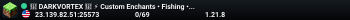 🌌 DARKVORTEX 🌌 ⚡ Custom Enchants • Fishing • Pets & more!