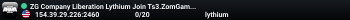 ZG Company Liberation Lythium Join Ts3.ZomGaming.com for mods