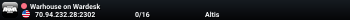 Warhouse on Wardesk
