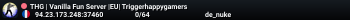 THG | Vanilla Fun Server |EU| Triggerhappygamers