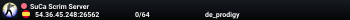 SuCa Scrim Server