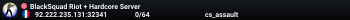 BlackSquad Riot + Hardcore Server