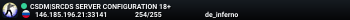 CSDM|SRCDS SERVER CONFIGURATION 18+