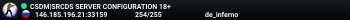 CSDM|SRCDS SERVER CONFIGURATION 18+