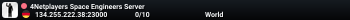 4Netplayers Space Engineers Server
