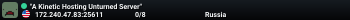 "A Kinetic Hosting Unturned Server"