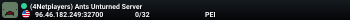 (4Netplayers) Ants Unturned Server