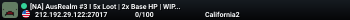 [NA] AusRealm #3 I 5x Loot | 2x Base HP | WIPE NOW
