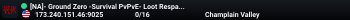 [NA]- Ground Zero -Survival PvPvE- Loot Respawns- 0.023
