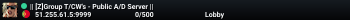 || [Z]Group T/CW's - Public A/D Server ||