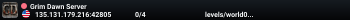 Grim Dawn Server