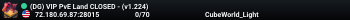 (DG) VIP PvE Land CLOSED - (v1.224)