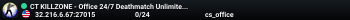CT KILLZONE - Office 24/7 Deathmatch Unlimited $$ Unlim DEagle