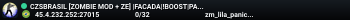 CZSBRASIL [ZOMBIE MOD + ZE] |FACADA|!BOOST|PARAQUEDAS|!STORE @
