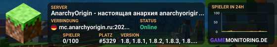 AnarchyOrigin - настоящая анархия anarchyorigin.ru 1.8 - 26.1.2