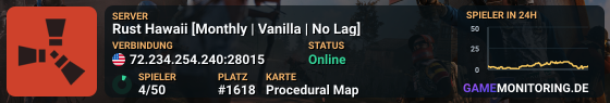 Rust Hawaii [Monthly | Vanilla | No Lag]