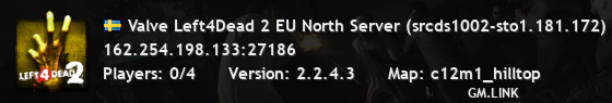 Valve Left4Dead 2 EU North Server (srcds1002-sto1.181.172)