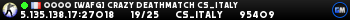 ███► [WAFG] Crazy Deathmatch cs_italy