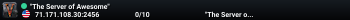 "The Server of Awesome"