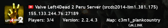 Valve Left4Dead 2 Peru Server (srcds2014-lim1.381.175)