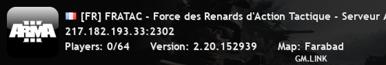 [FR] FRATAC - Force des Renards d'Action Tactique - Serveur Alp