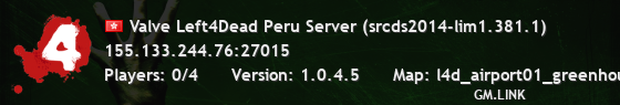 Valve Left4Dead Peru Server (srcds2014-lim1.381.1)