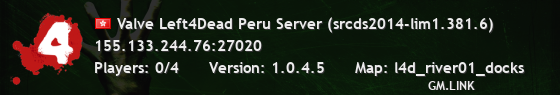 Valve Left4Dead Peru Server (srcds2014-lim1.381.6)