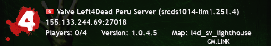 Valve Left4Dead Peru Server (srcds1014-lim1.251.4)