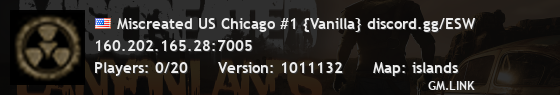 Miscreated US Chicago #1 {Vanilla} discord.gg/ESW