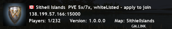 Sitheil Islands  PVE 5x/7x, whiteListed - apply to join