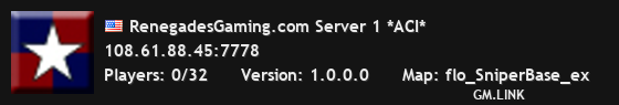 RenegadesGaming.com Server 1 *ACI*