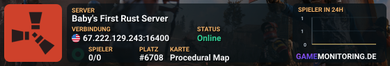 Baby's First Rust Server