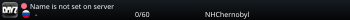 Name is not set on server