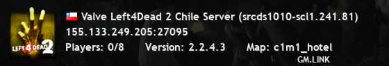 Valve Left4Dead 2 Chile Server (srcds1010-scl1.241.81)