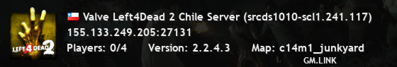 Valve Left4Dead 2 Chile Server (srcds1010-scl1.241.117)