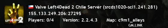 Valve Left4Dead 2 Chile Server (srcds1020-scl1.241.281)
