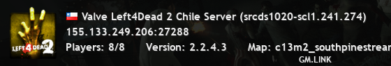 Valve Left4Dead 2 Chile Server (srcds1020-scl1.241.274)