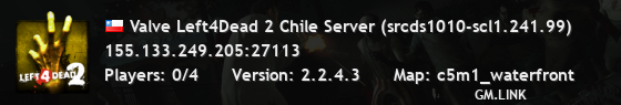 Valve Left4Dead 2 Chile Server (srcds1010-scl1.241.99)