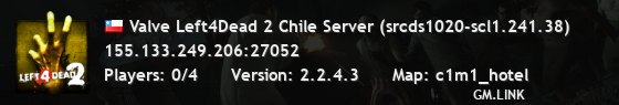 Valve Left4Dead 2 Chile Server (srcds1020-scl1.241.38)