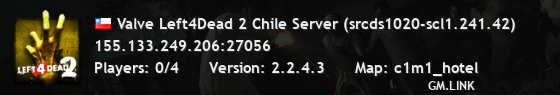Valve Left4Dead 2 Chile Server (srcds1020-scl1.241.42)