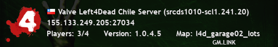 Valve Left4Dead Chile Server (srcds1010-scl1.241.20)