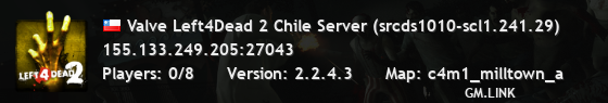 Valve Left4Dead 2 Chile Server (srcds1010-scl1.241.29)