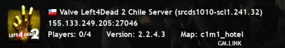 Valve Left4Dead 2 Chile Server (srcds1010-scl1.241.32)