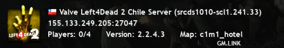 Valve Left4Dead 2 Chile Server (srcds1010-scl1.241.33)