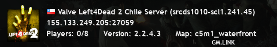 Valve Left4Dead 2 Chile Server (srcds1010-scl1.241.45)