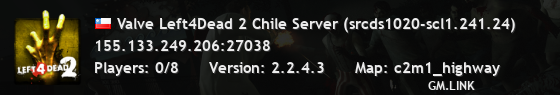 Valve Left4Dead 2 Chile Server (srcds1020-scl1.241.24)