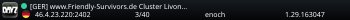 [GER] www.Friendly-Survivors.de Cluster Livonia PVE Normal