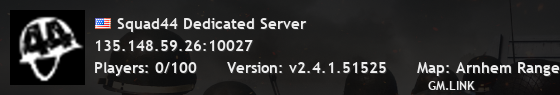 Squad44 Dedicated Server